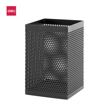 得力908鐵網筆筒-方型